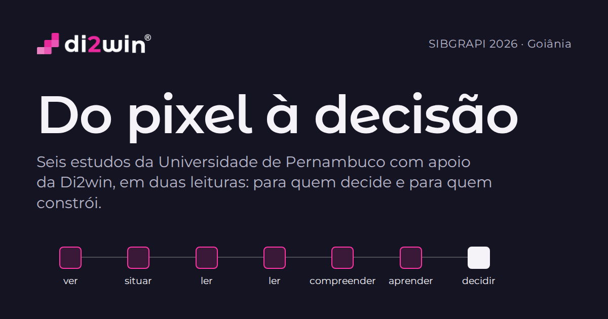 Do pixel à decisão, Di2win no SIBGRAPI 2026